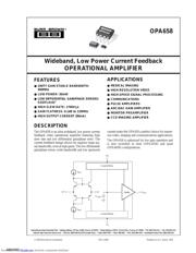 OPA658 数据规格书 1