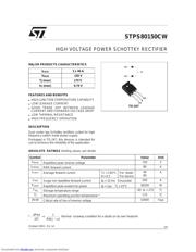 STPS80150C 数据规格书 1