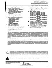 MSP430F1121AIDGV Datenblatt PDF