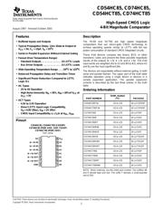 CD74HC85PWTE4 datasheet.datasheet_page 1