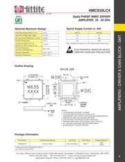 HMC635LC4 数据规格书 6