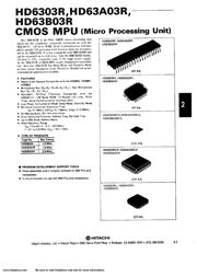 HD63B03RP datasheet.datasheet_page 1