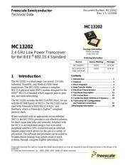 MC13202FCR2 数据规格书 1