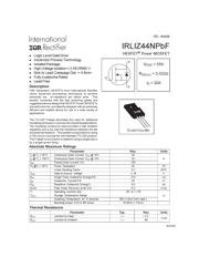 IRLZ44NPBF 数据手册