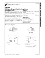 LM1086CS-3.3 数据规格书 1