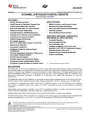 ADS1258IPHPREP Datenblatt PDF