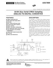 ADS7809U/1K 数据规格书 1