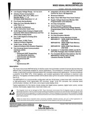 MSP430F479 datasheet.datasheet_page 1