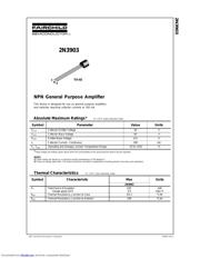 2N3903 Datenblatt PDF