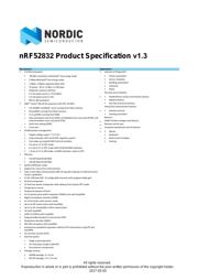 NRF52832-CIAA-R7 数据规格书 1