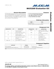 MAX2209EVKIT+ 数据规格书 1