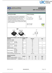 AOD2210 datasheet.datasheet_page 1