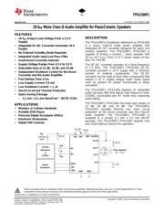 TPA2100P1YZHR datasheet.datasheet_page 1