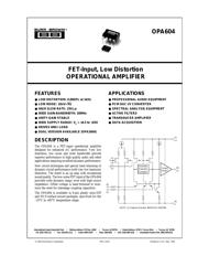 OPA2604AU datasheet.datasheet_page 1