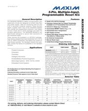 MAX6306EUK30D1+T datasheet.datasheet_page 1