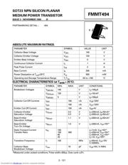 FMMT494 datasheet.datasheet_page 1