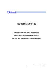 ISD2560SY datasheet.datasheet_page 1