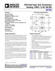 AD7356BRUZ Datenblatt PDF