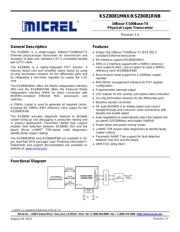 KSZ8081RNBIA-TR Datenblatt PDF