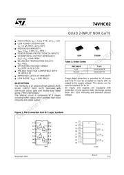 74VHC02MTR 数据规格书 1