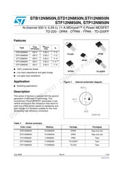 STP12NM50N Datenblatt PDF