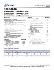 MT48LC4M16A2P-6A:J Datenblatt PDF