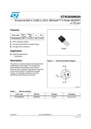 STW36NM60N datasheet.datasheet_page 1