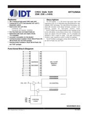 IDT71256SA15Y 数据手册
