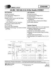 CS42406-CQZ 数据规格书 1
