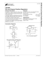 LM1084IT-5.0/NOPB 数据规格书 2