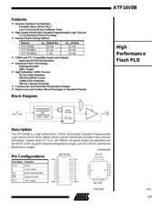 ATF16V8B-25PC 数据规格书 1