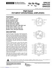 OPA132UA2K5 datasheet.datasheet_page 1