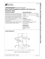 LM4809 datasheet.datasheet_page 1