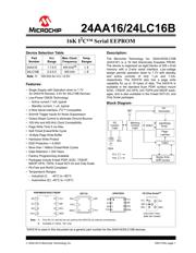 24LC16BT-I/SN 数据规格书 1