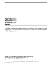 MC908KX8MDWE 数据规格书 3