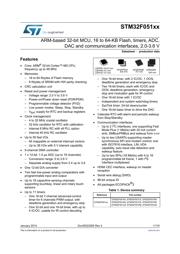 STM32F405VGT7TR 数据规格书 1
