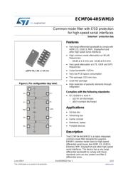 ECMF04-4HSWM10 数据规格书 1