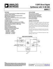 AD9912A/PCBZ Datenblatt PDF