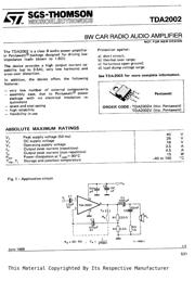 TDA2002V 数据规格书 1