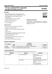 TDA9855 datasheet.datasheet_page 2