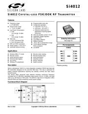 SI4012-C1001ATR 数据规格书 1