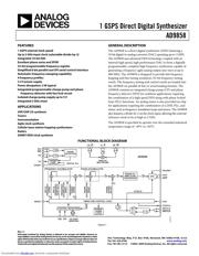 AD9858/TLPCBZ datasheet.datasheet_page 1