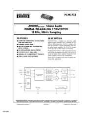 PCM1733U datasheet.datasheet_page 1