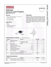 FDP61N20 datasheet.datasheet_page 1