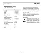 ADF4106SCPZ-EP datasheet.datasheet_page 5