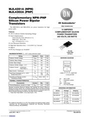 MJL4281AG Datenblatt PDF