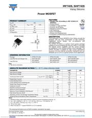 IRF740STRLPBF 数据规格书 1