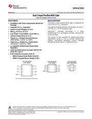 SN74LVC2G02YZPR datasheet.datasheet_page 1