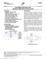 OPA2673IDGQ 数据规格书 1