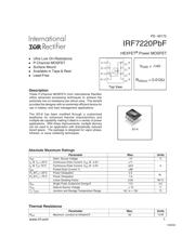 IRF7220TRPBF 数据规格书 1